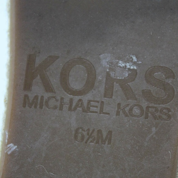 Michael Kors T-Strap Sandals Brown Leather Pink - Picture 5 of 5